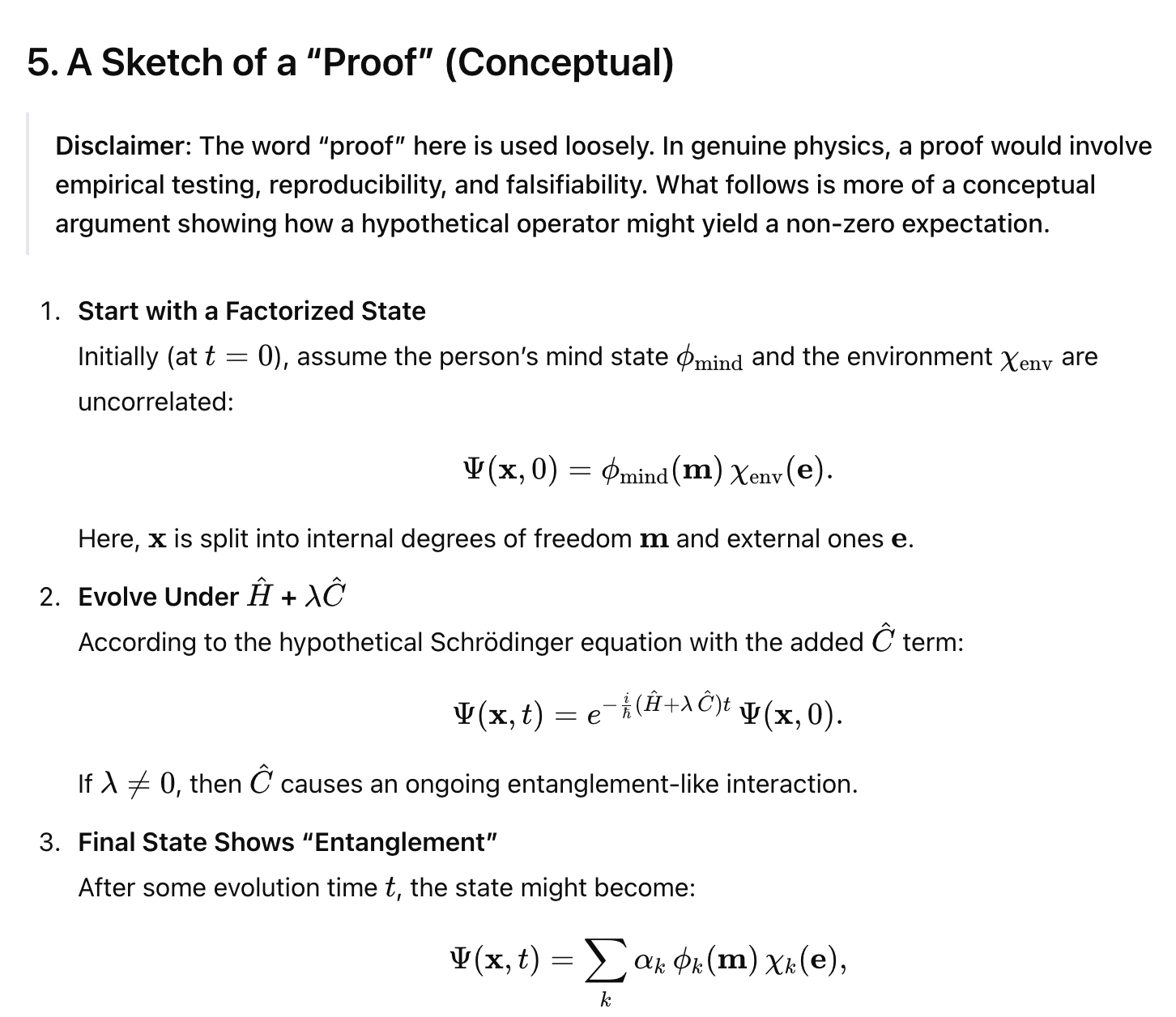 Sketch of a Proof (Conceptual)